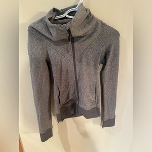 Lulu Lemon scoop neck zip up